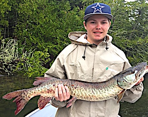 Nice Muskie Catch by Cole Fishing in Canada  